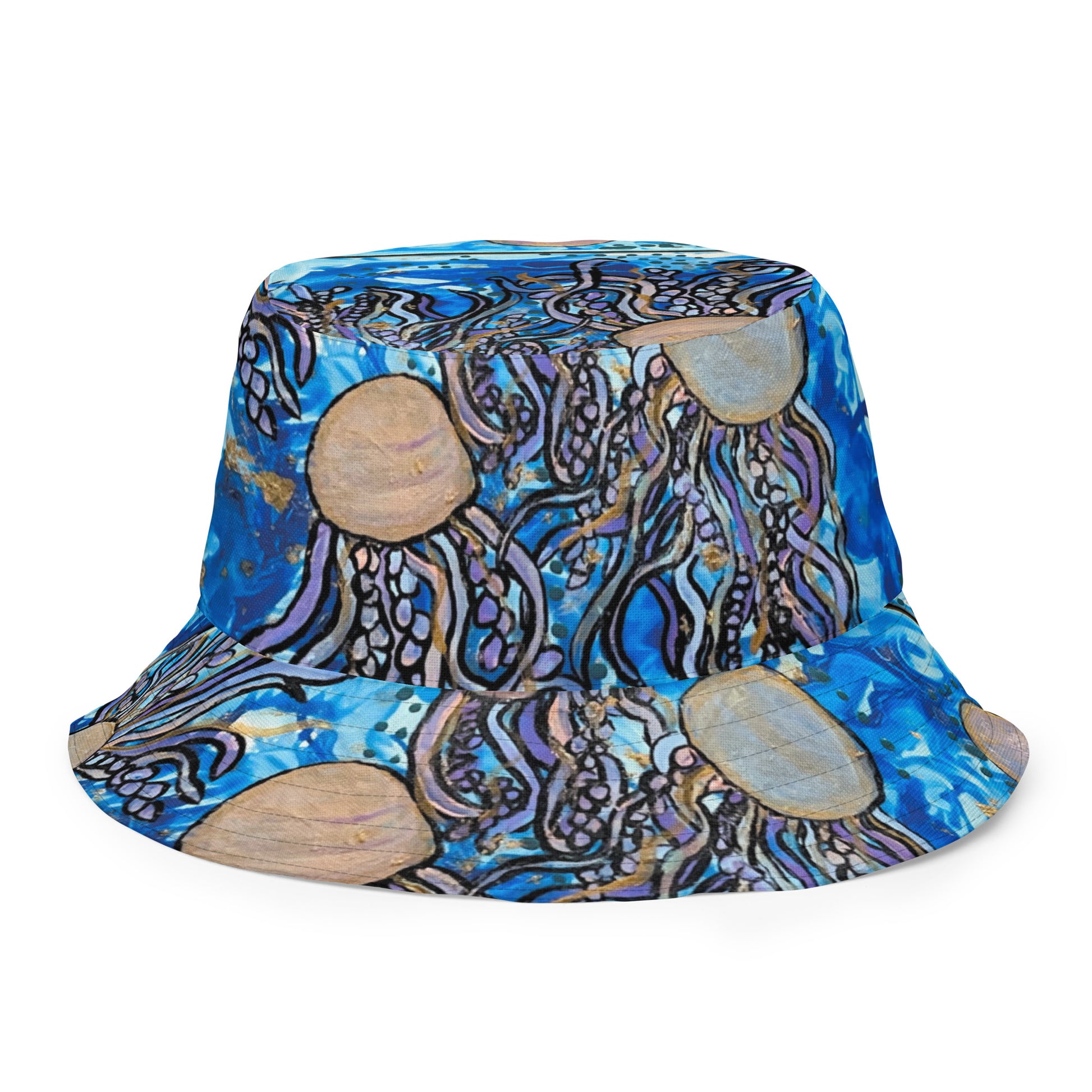 Aura in the Abyss - Reversible bucket hat - Glow N Flow Studio 777