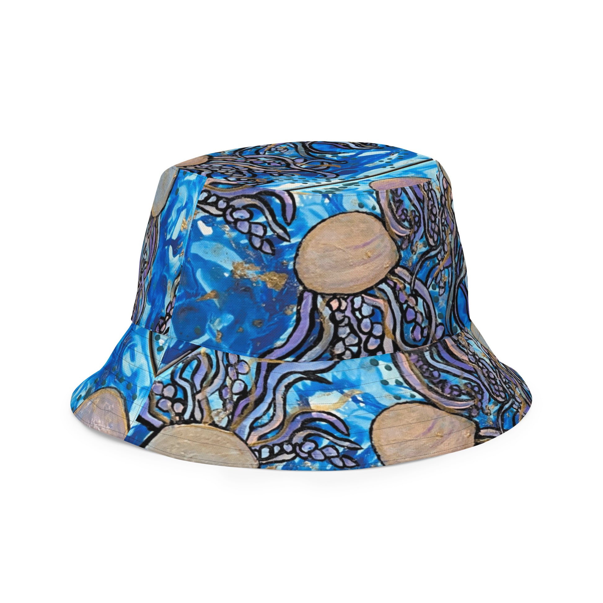 Aura in the Abyss - Reversible bucket hat - Glow N Flow Studio 777