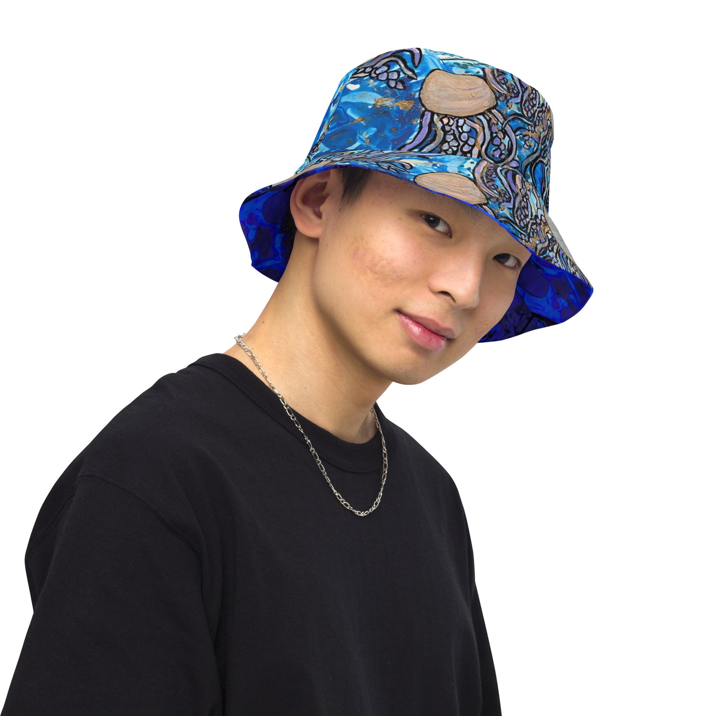 Aura in the Abyss - Reversible bucket hat - Glow N Flow Studio 777