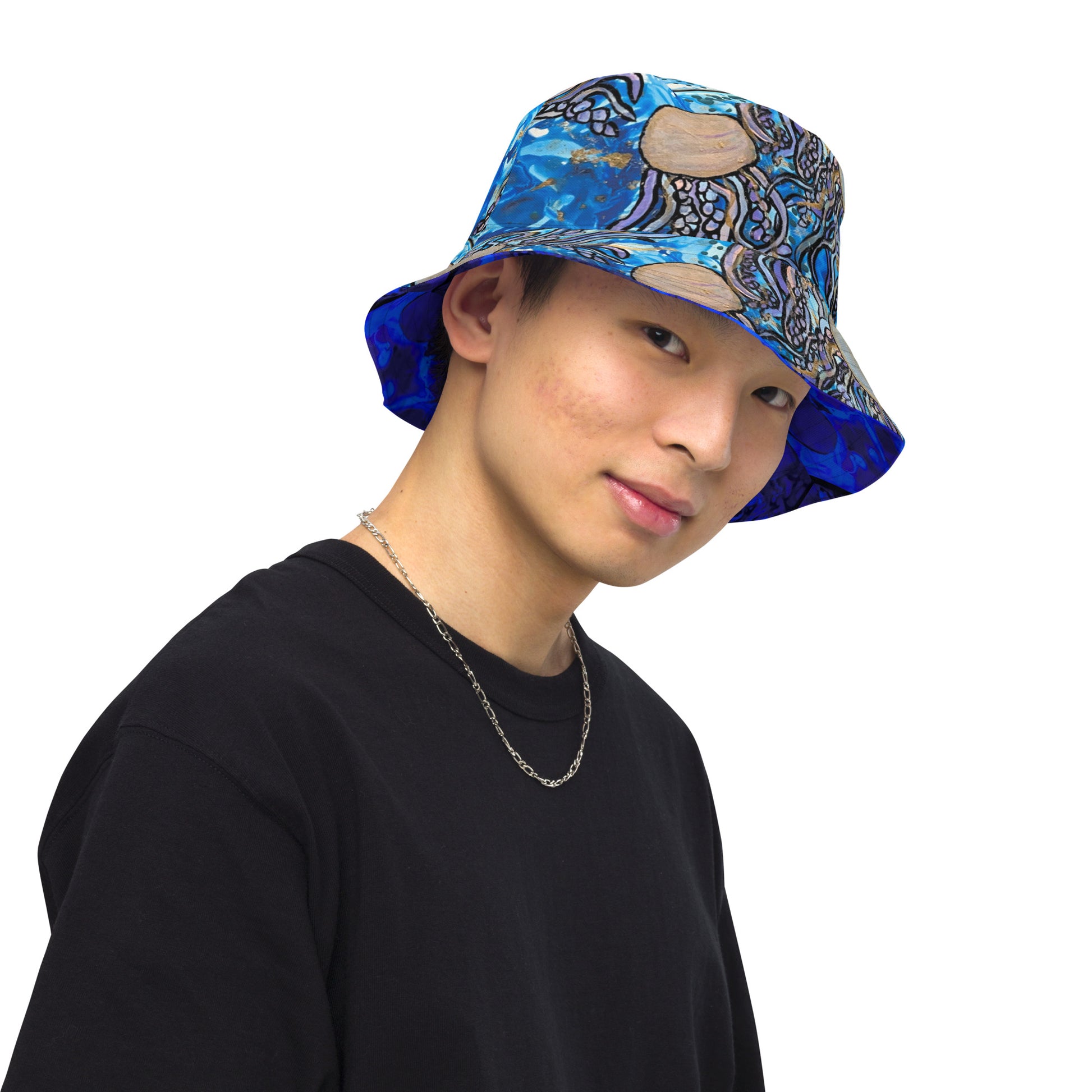Aura in the Abyss - Reversible bucket hat - Glow N Flow Studio 777