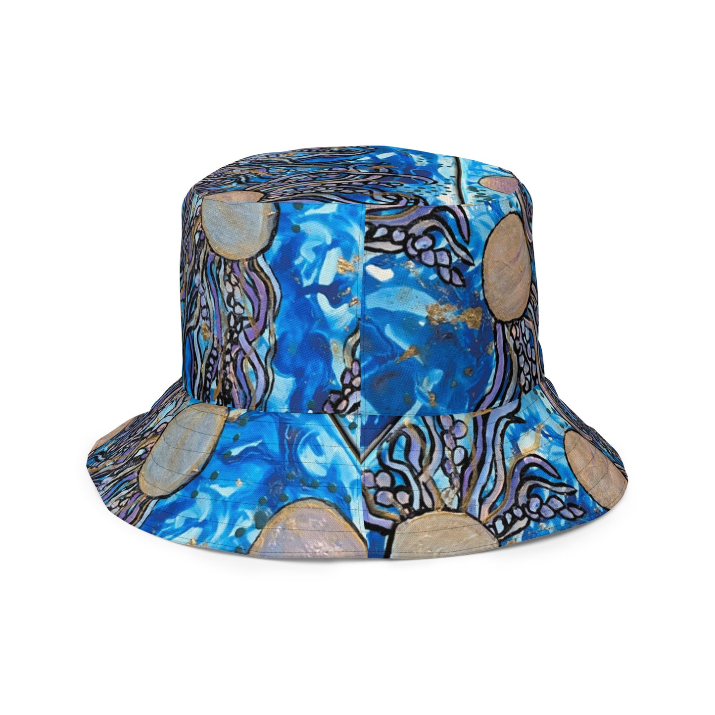 Aura in the Abyss - Reversible bucket hat - Glow N Flow Studio 777