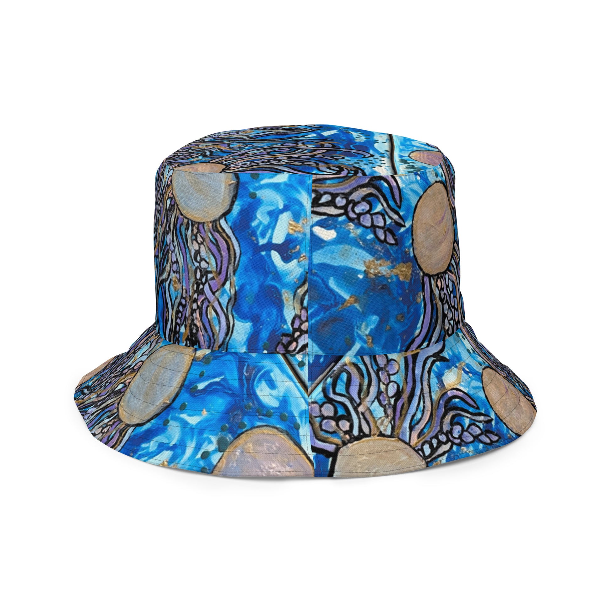 Aura in the Abyss - Reversible bucket hat - Glow N Flow Studio 777