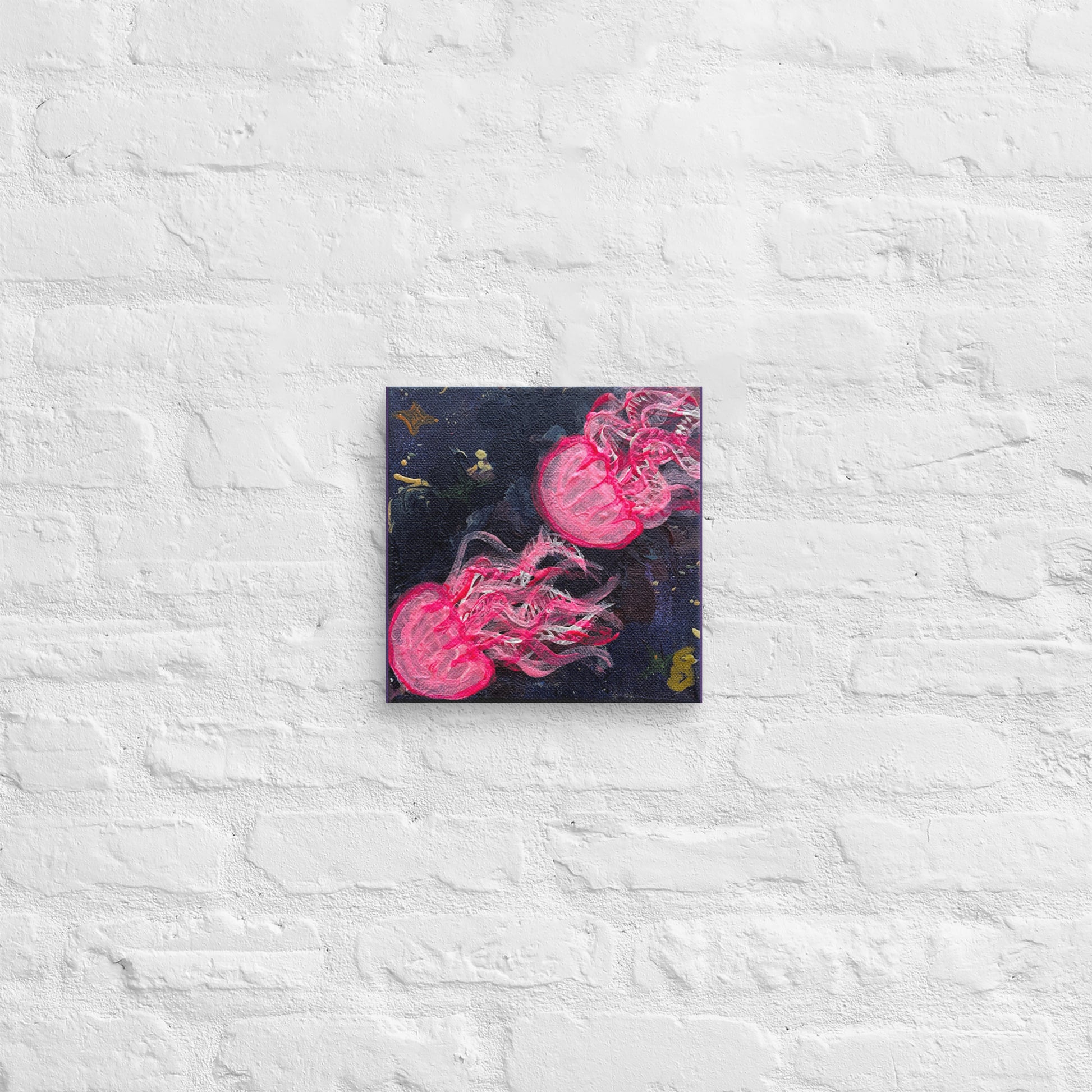 Pink Glow Jellies - Canvas - Glow N Flow Studio 777