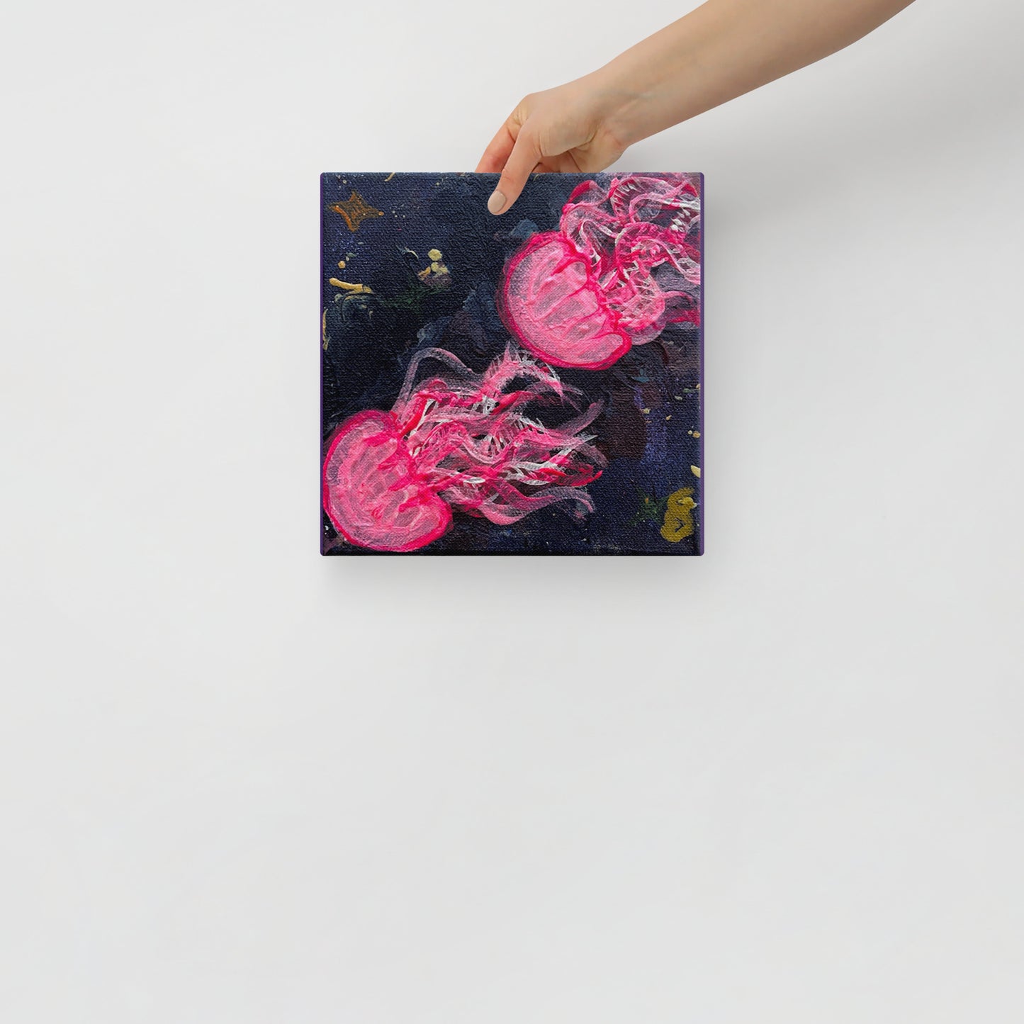 Pink Glow Jellies - Canvas - Glow N Flow Studio 777
