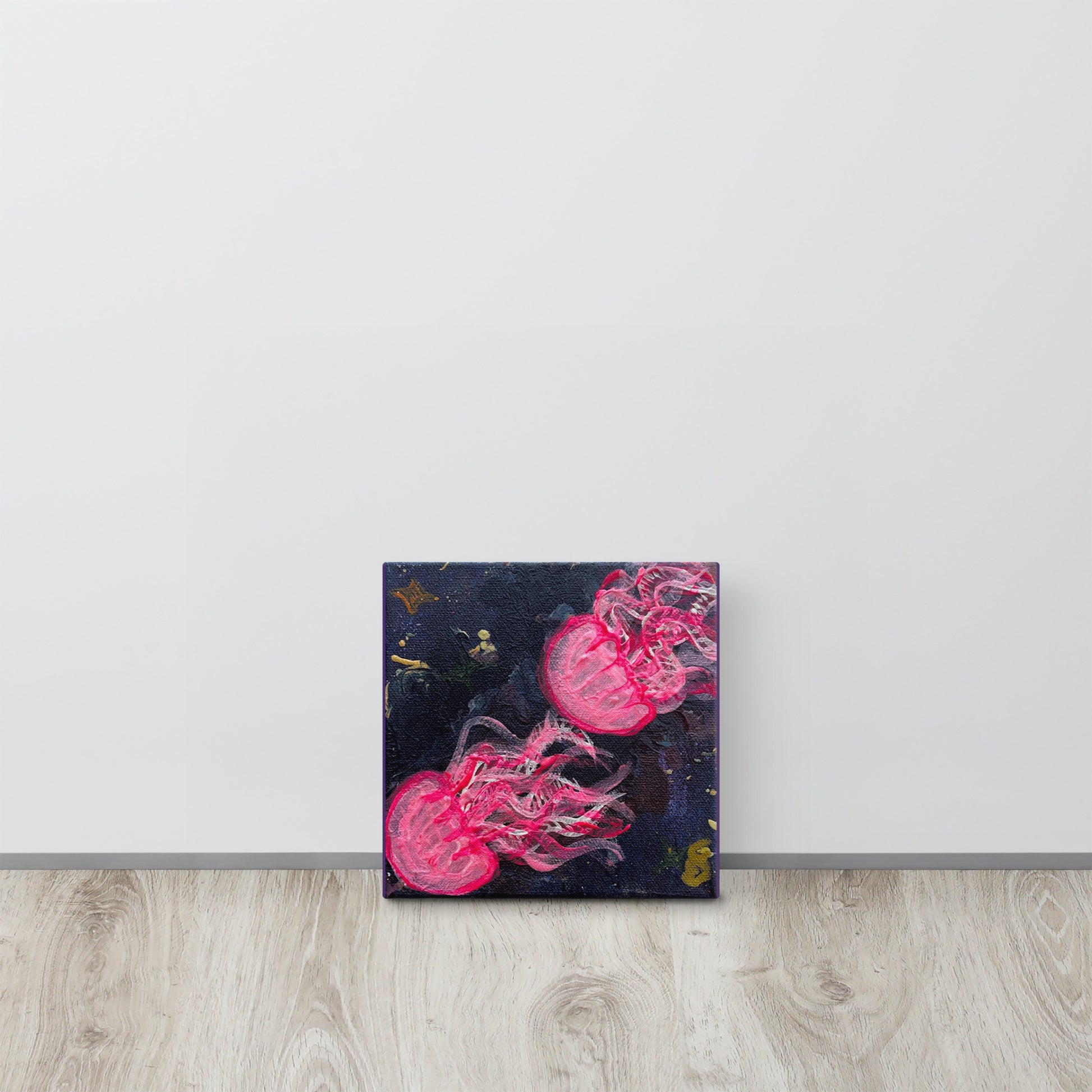 Pink Glow Jellies - Canvas - Glow N Flow Studio 777