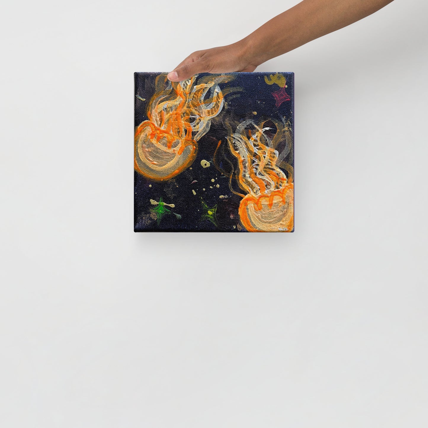 Orange Glow Jellies - Canvas - Glow N Flow Studio 777