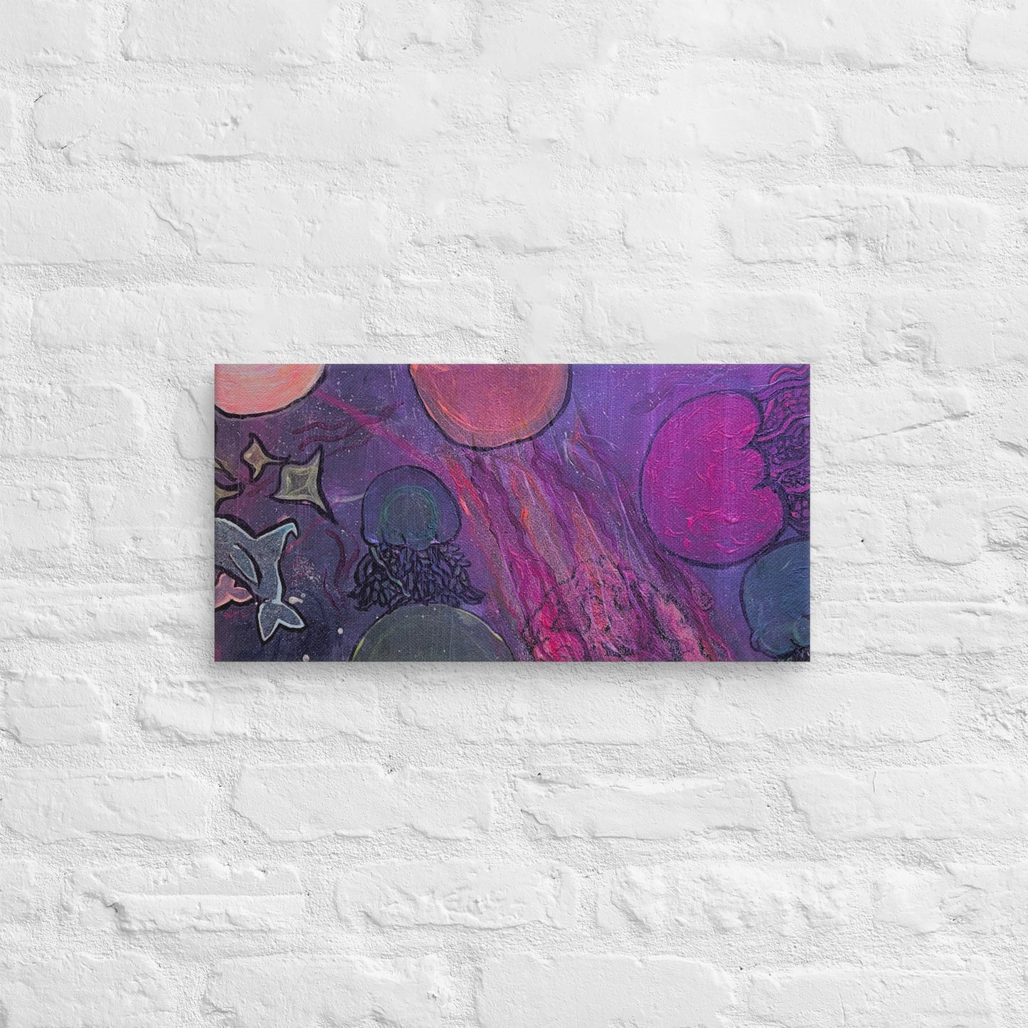 Ocean in space - Canvas - Glow N Flow Studio 777