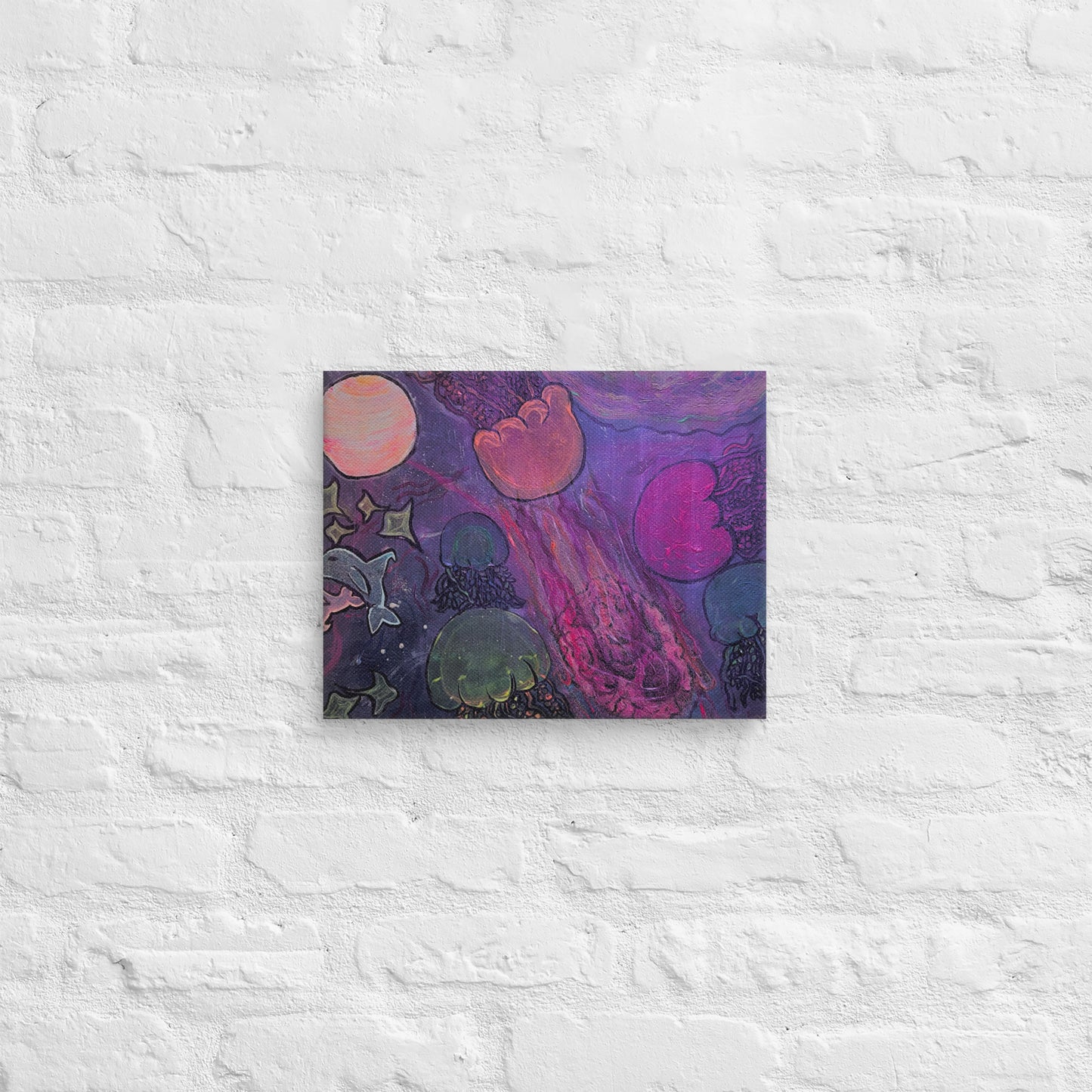 Ocean in space - Canvas - Glow N Flow Studio 777