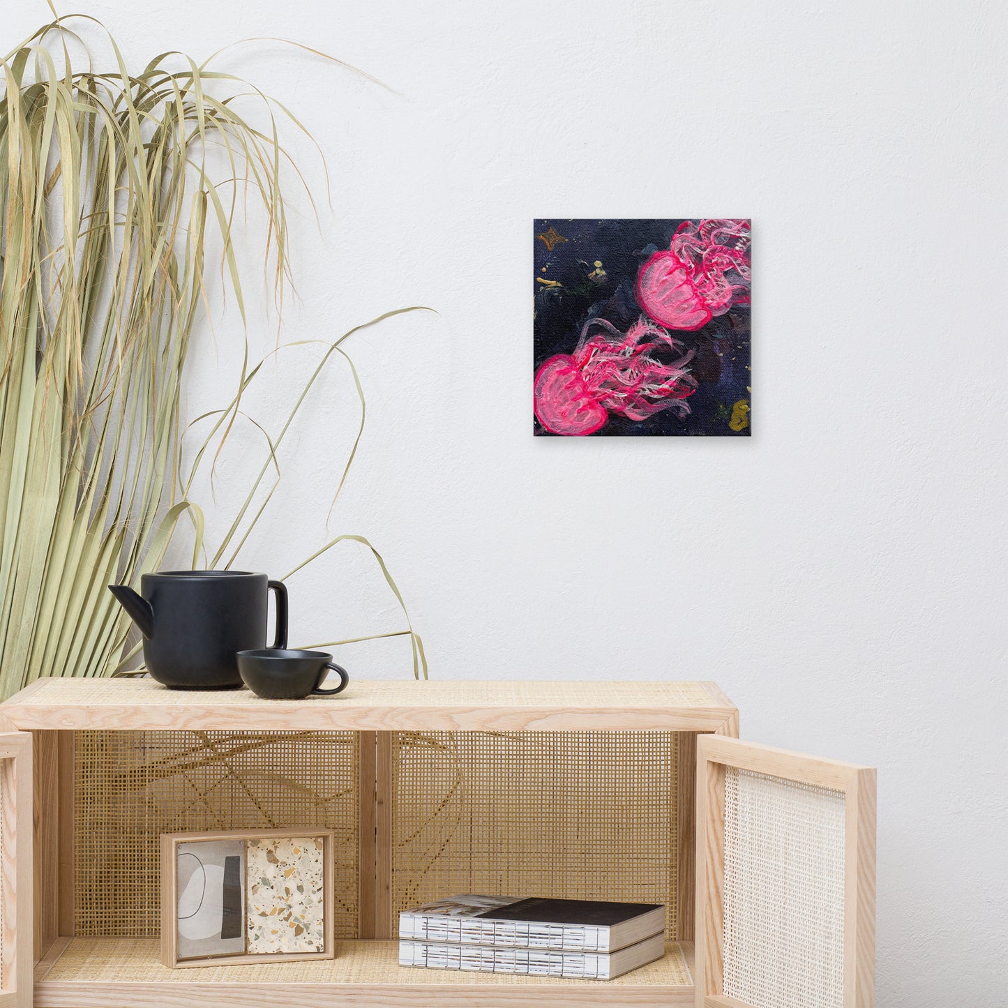 Pink Glow Jellies - Canvas - Glow N Flow Studio 777