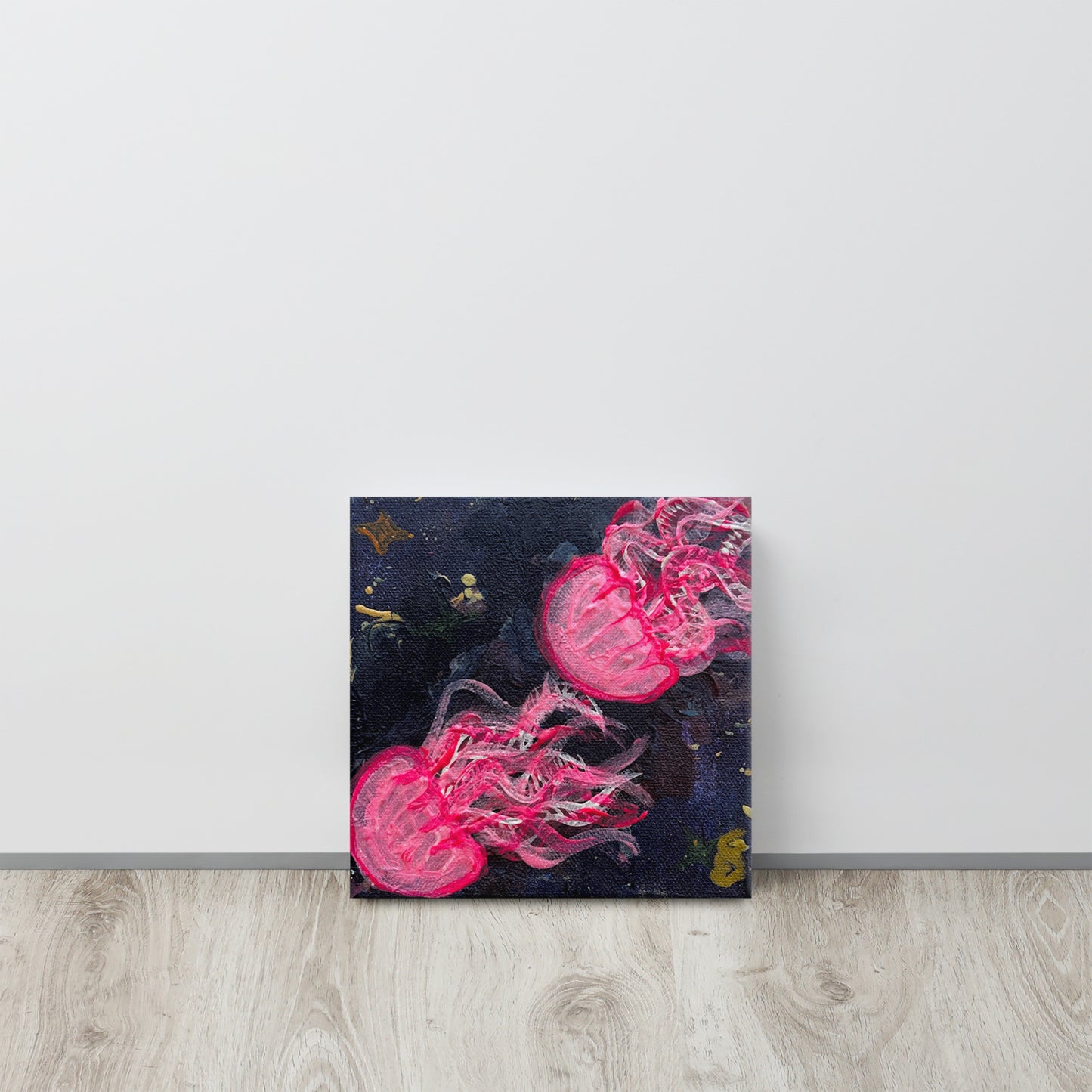 Pink Glow Jellies - Canvas - Glow N Flow Studio 777