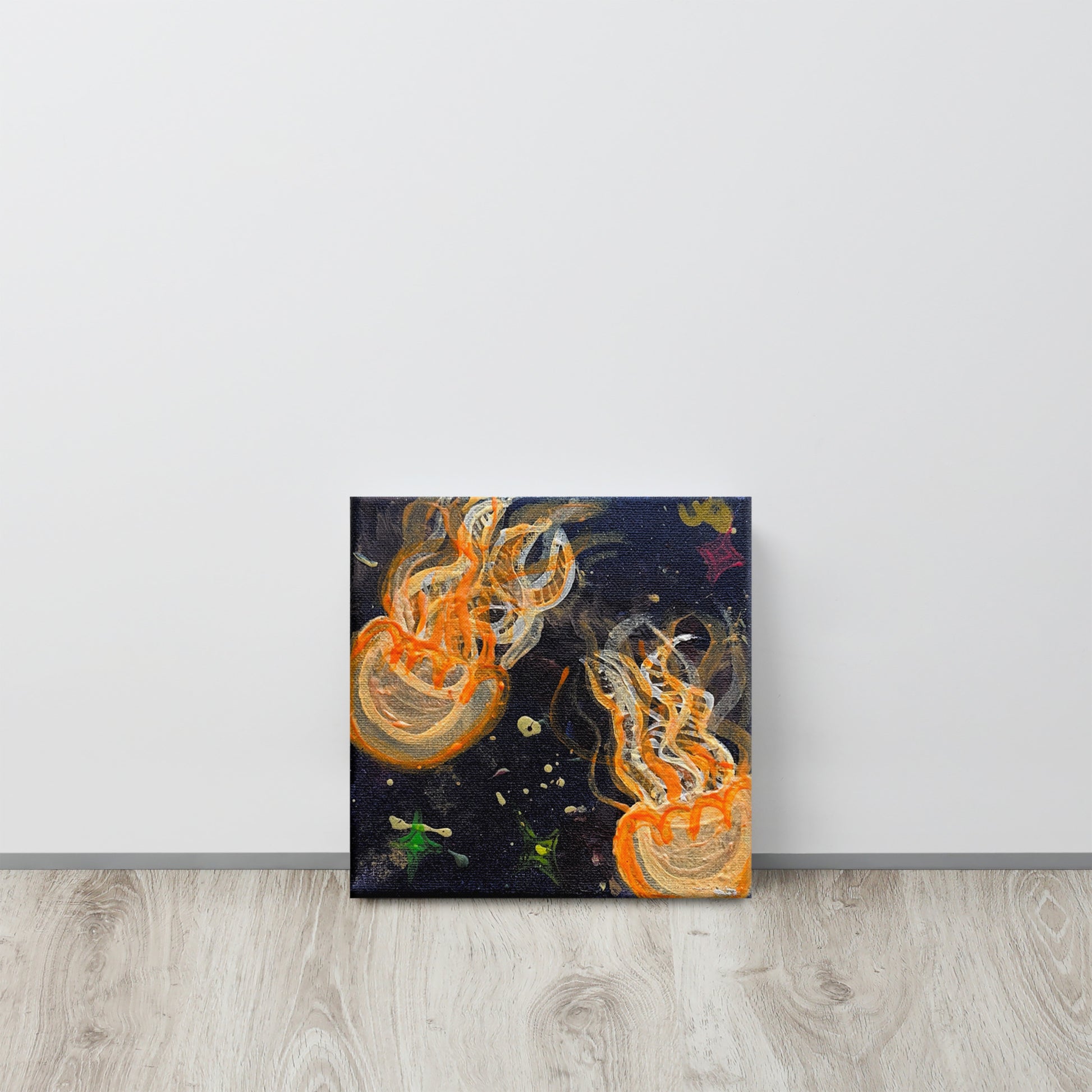 Orange Glow Jellies - Canvas - Glow N Flow Studio 777