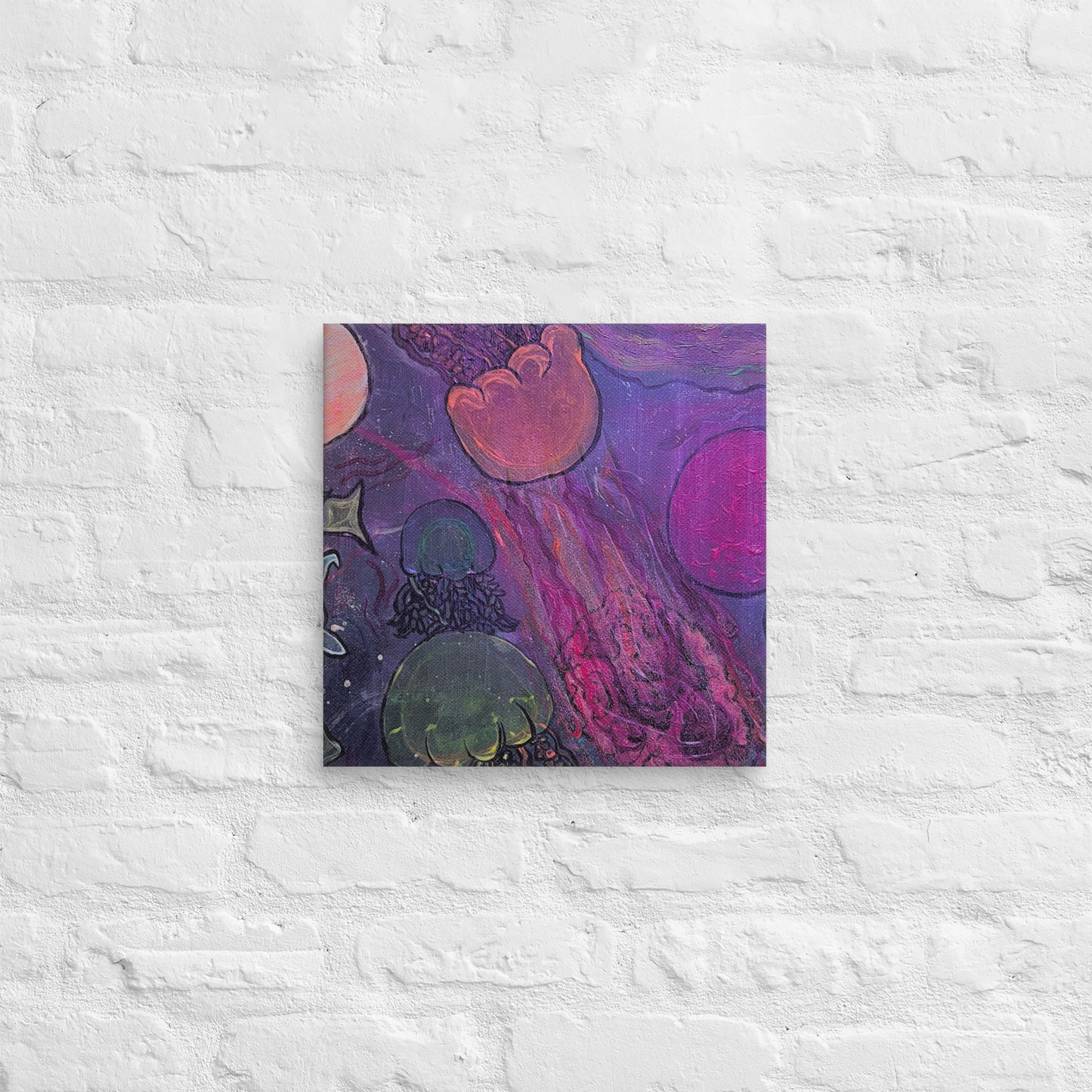 Ocean in space - Canvas - Glow N Flow Studio 777