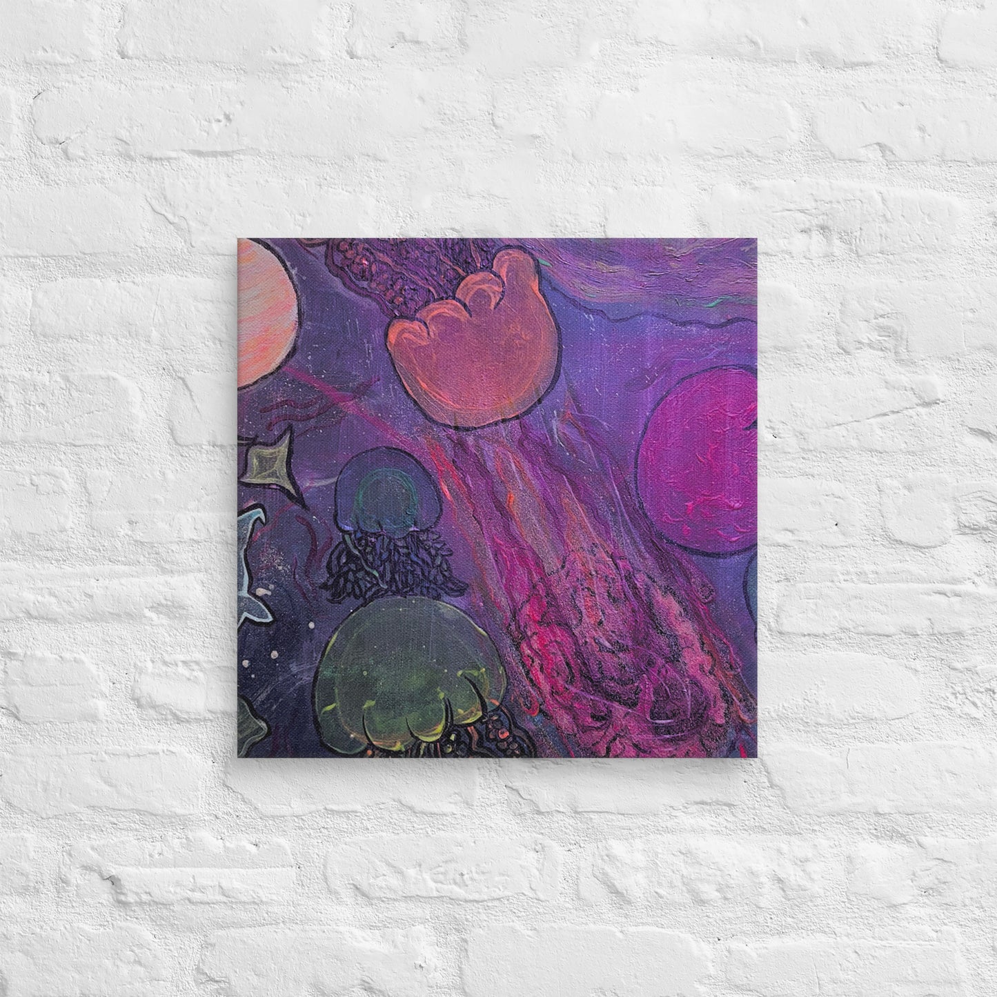 Ocean in space - Canvas - Glow N Flow Studio 777