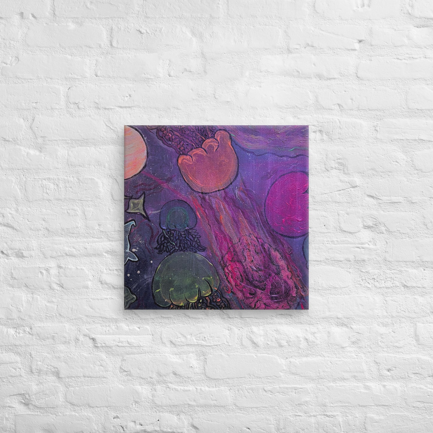 Ocean in space - Canvas - Glow N Flow Studio 777