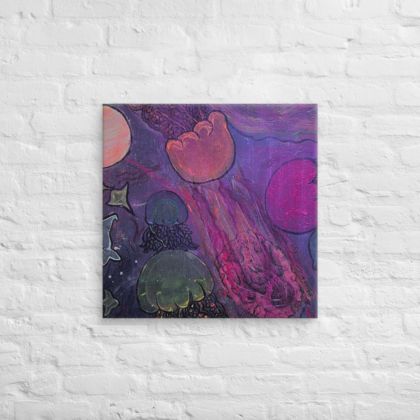 Ocean in space - Canvas - Glow N Flow Studio 777