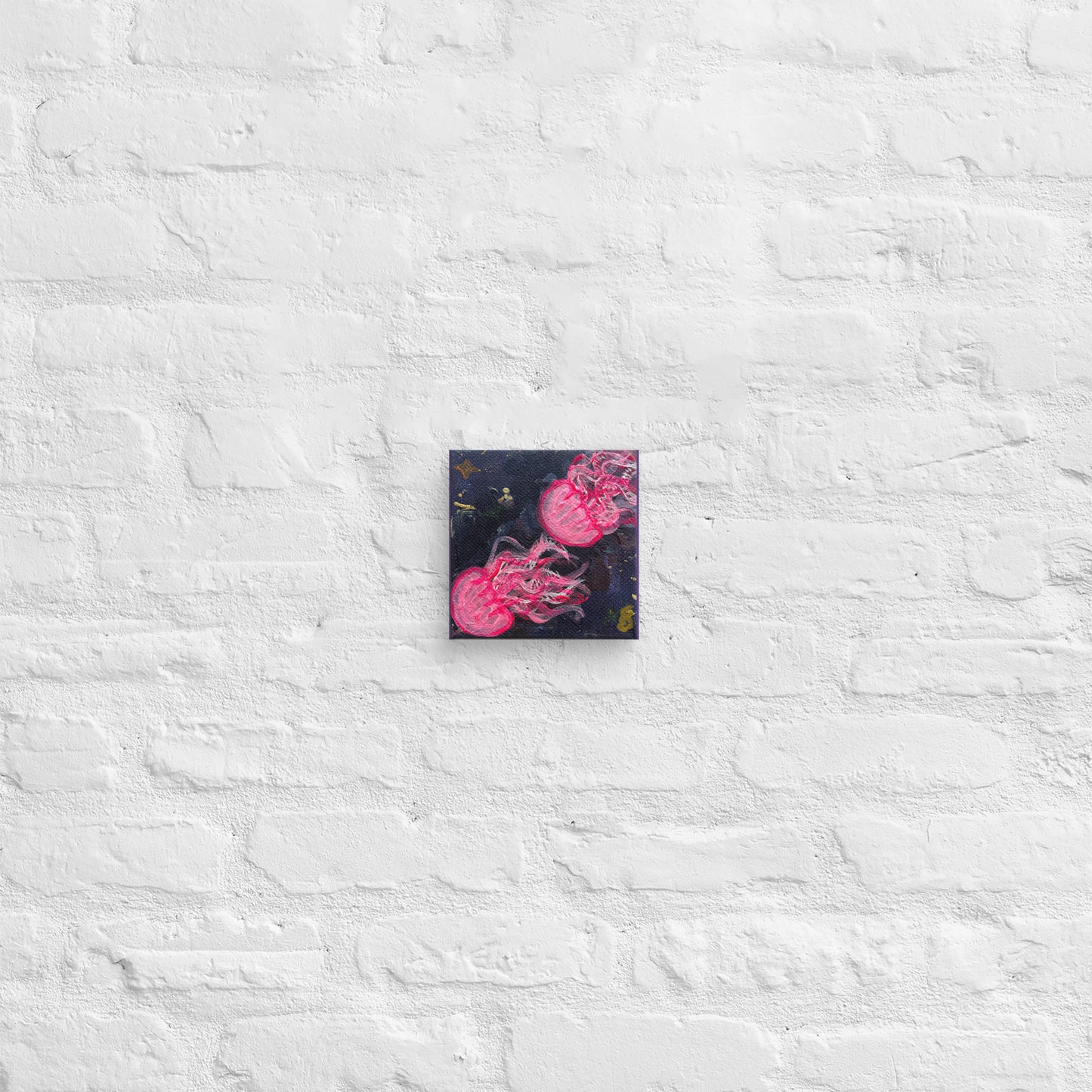 Pink Glow Jellies - Canvas - Glow N Flow Studio 777