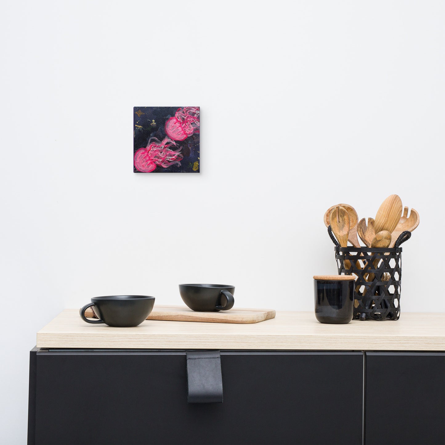 Pink Glow Jellies - Canvas - Glow N Flow Studio 777