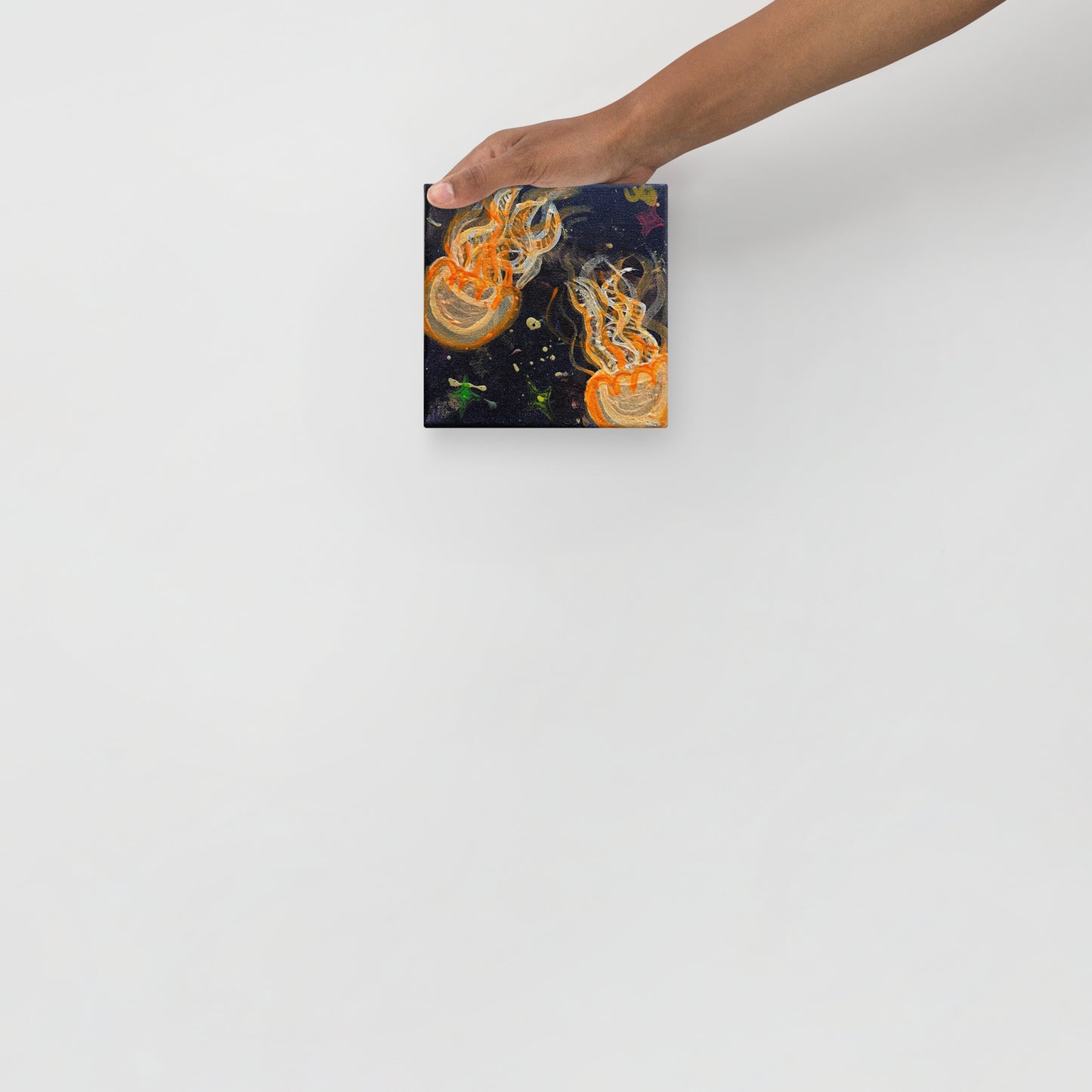 Orange Glow Jellies - Canvas - Glow N Flow Studio 777