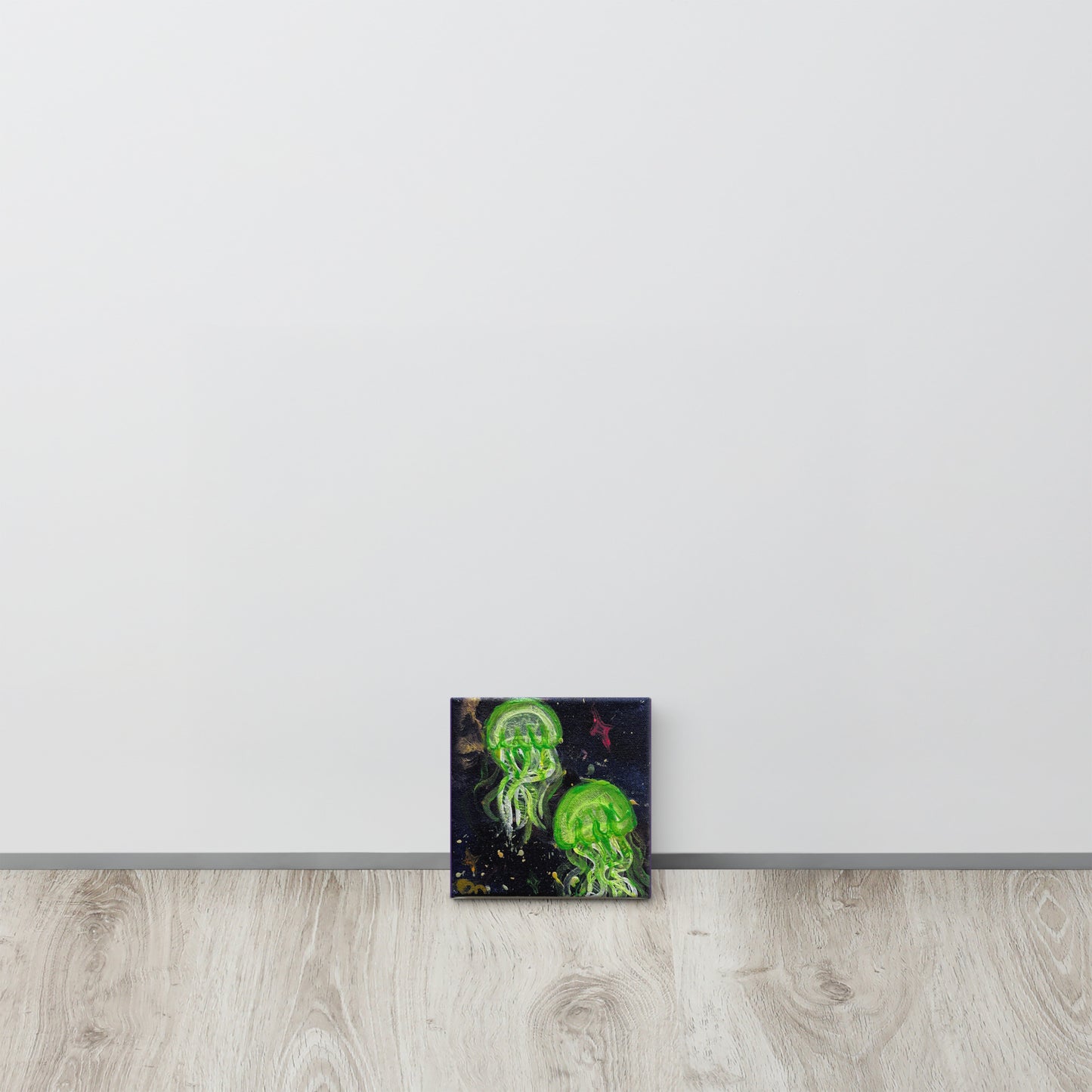 Green Glow Jellies - Canvas - Glow N Flow Studio 777