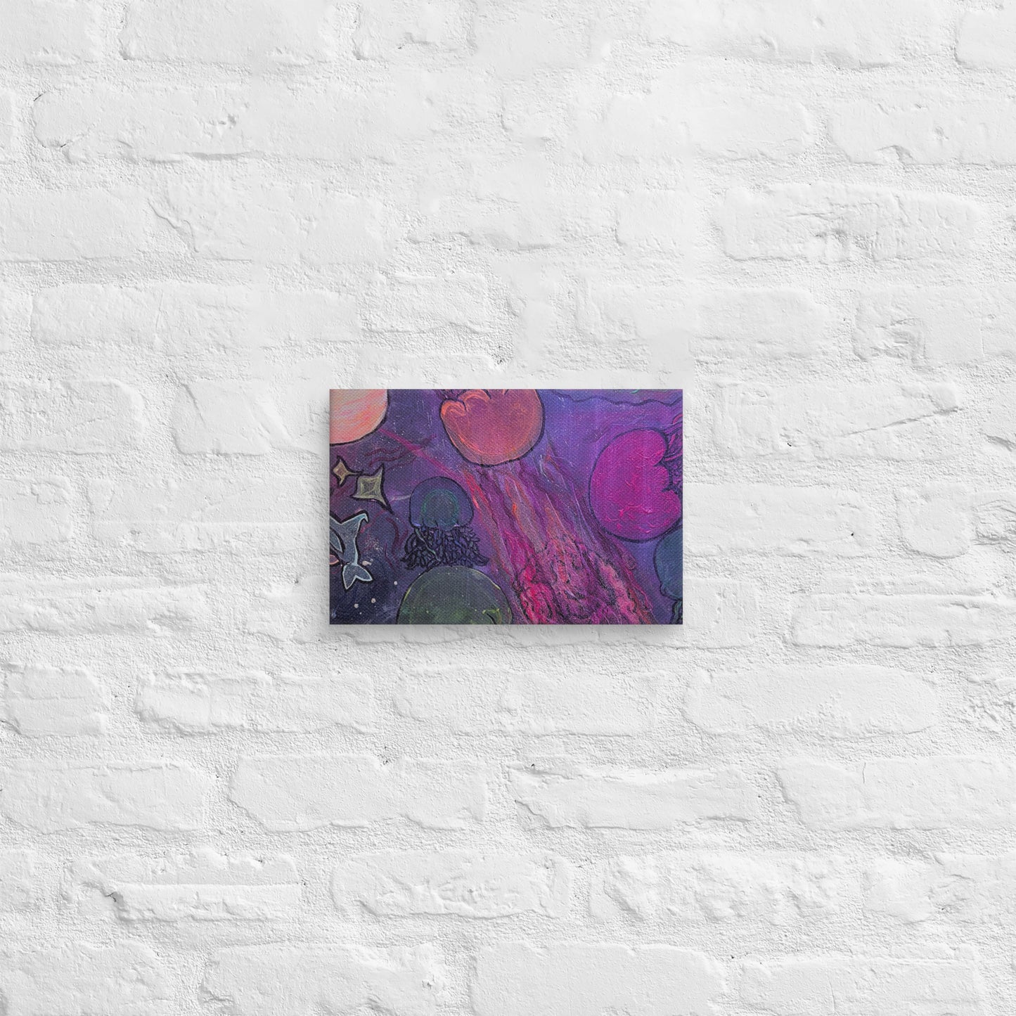 Ocean in space - Canvas - Glow N Flow Studio 777