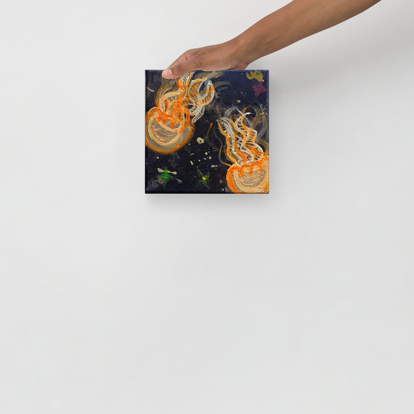 Orange Glow Jellies - Canvas - Glow N Flow Studio 777