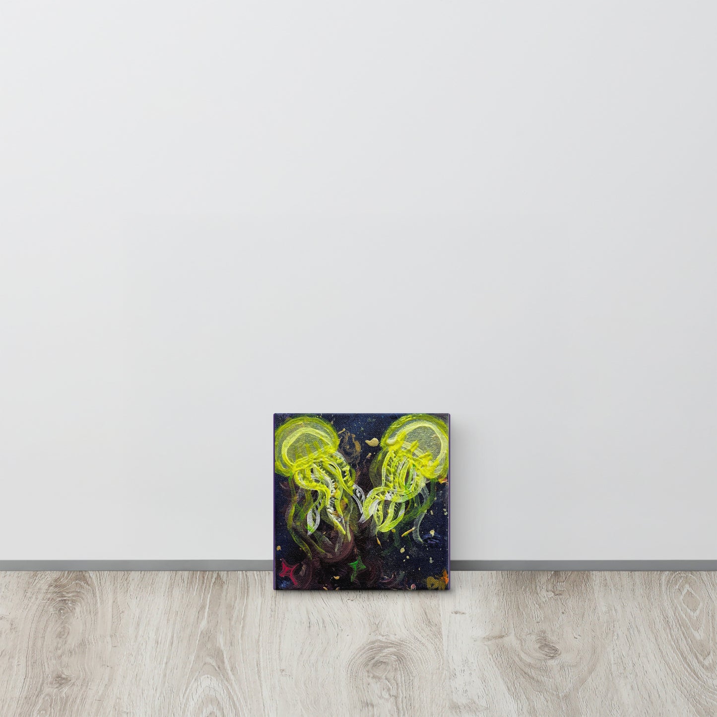 Yellow Glow Jellies - Canvas - Glow N Flow Studio 777