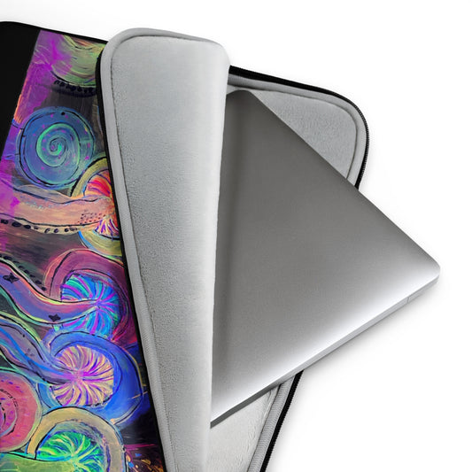 Glowshroom Laptop Case - Glow N Flow Studio 777