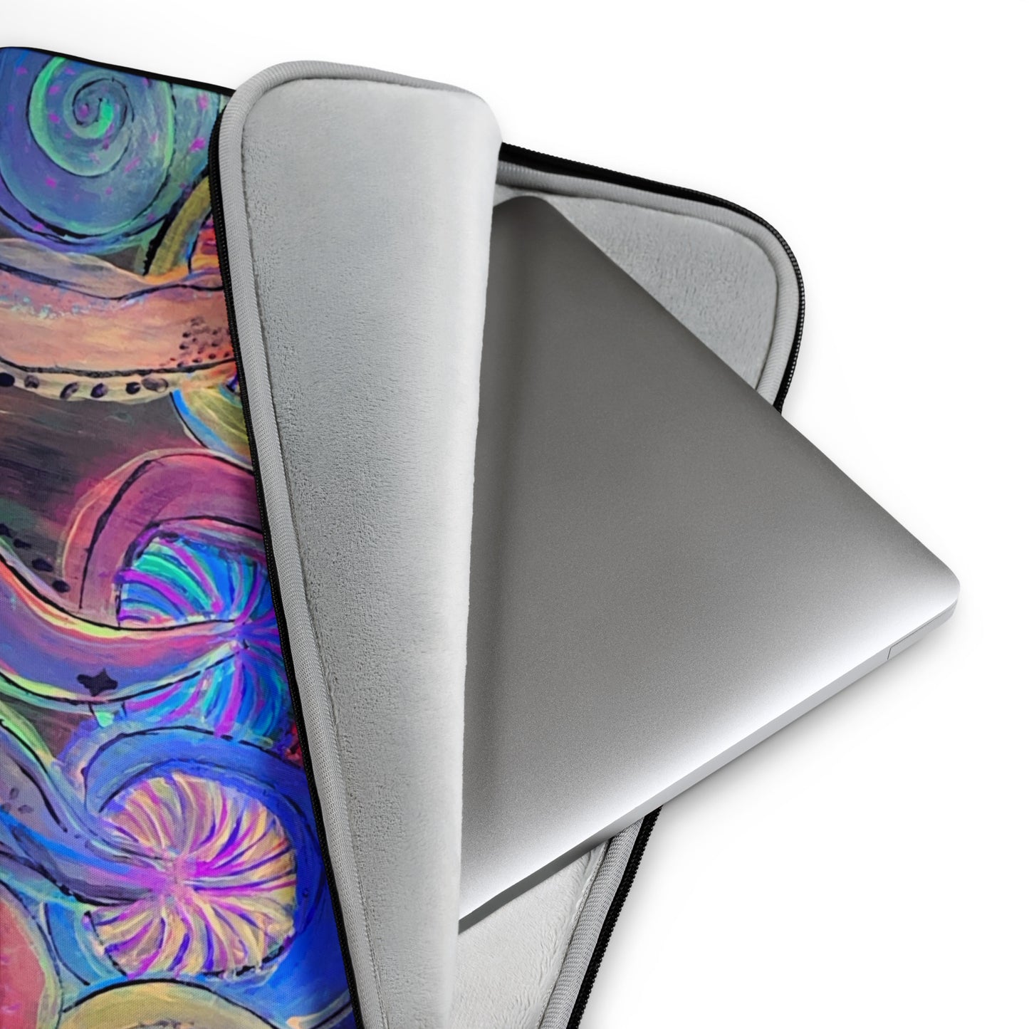 Glowshroom Laptop Case - Glow N Flow Studio 777