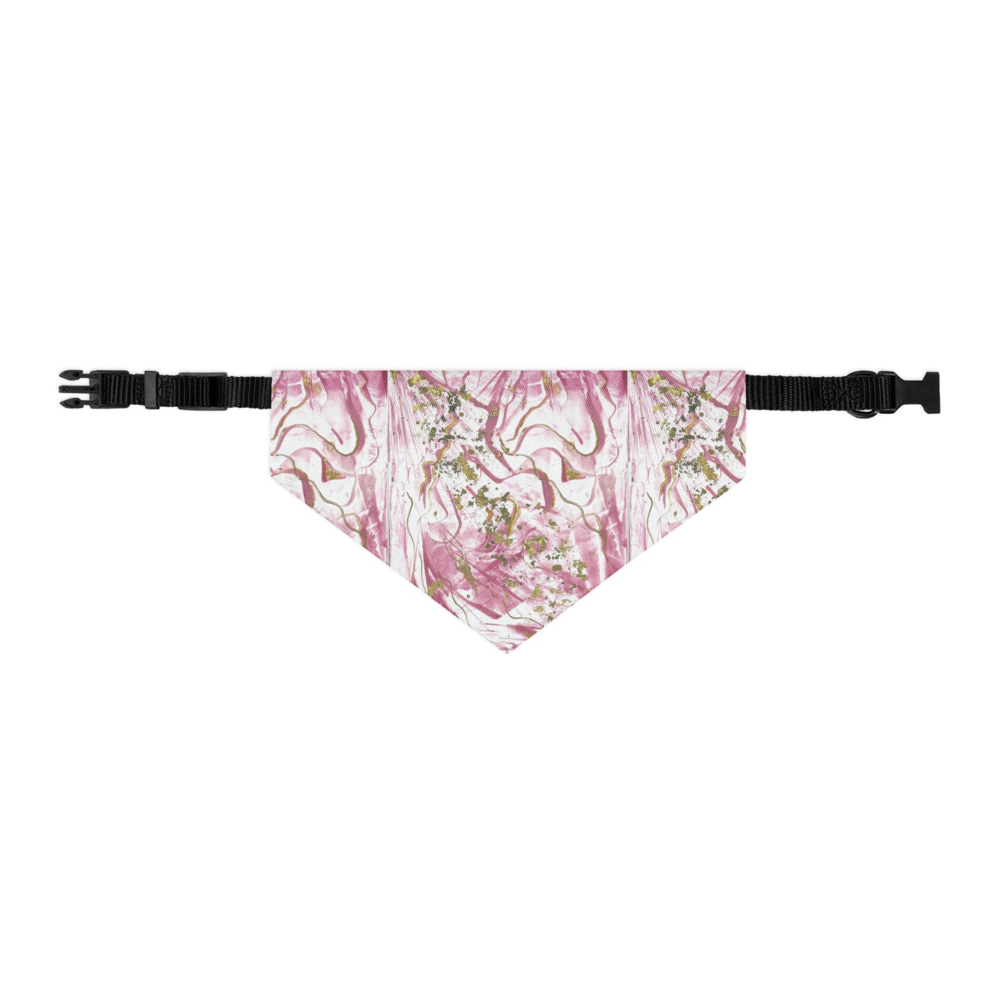 Golden Unraveling - Pet bandana collar - Glow N Flow Studio 777