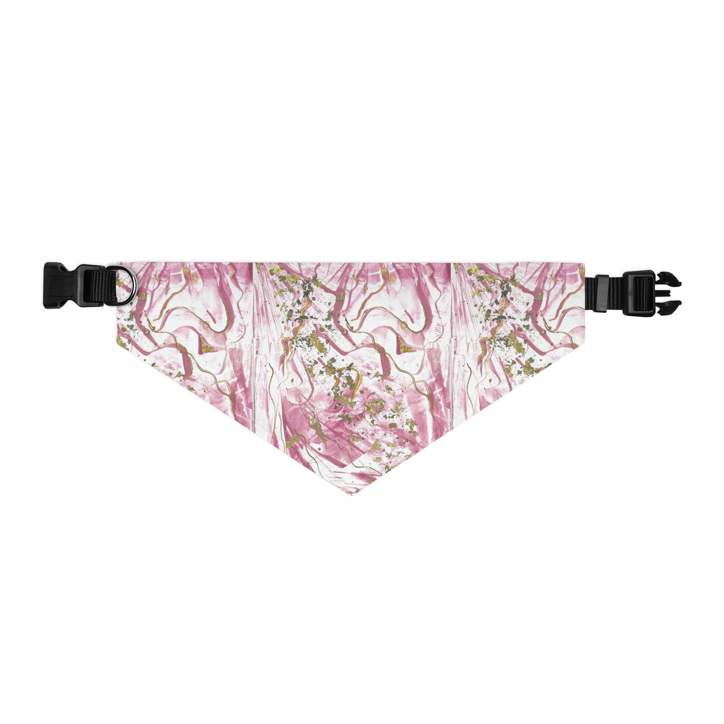 Golden Unraveling - Pet bandana collar - Glow N Flow Studio 777