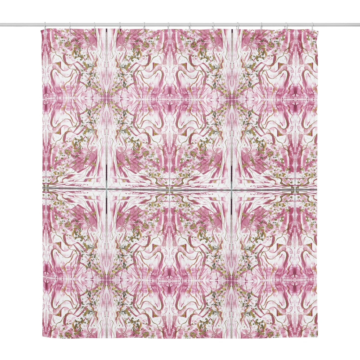 Golden Unraveling - Shower curtain - Glow N Flow Studio 777