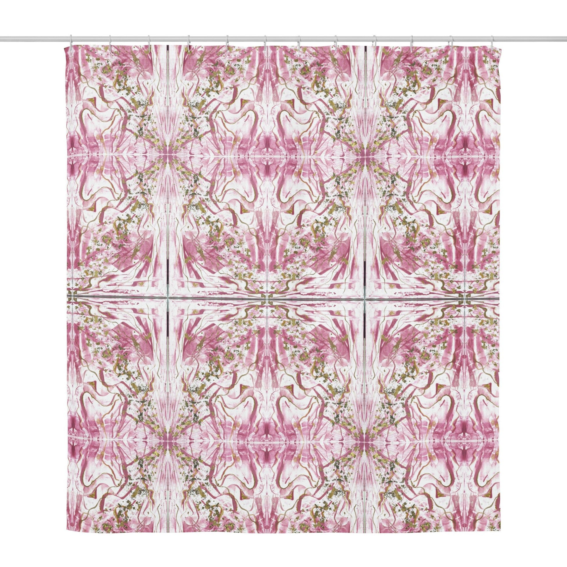 Golden Unraveling - Shower curtain - Glow N Flow Studio 777