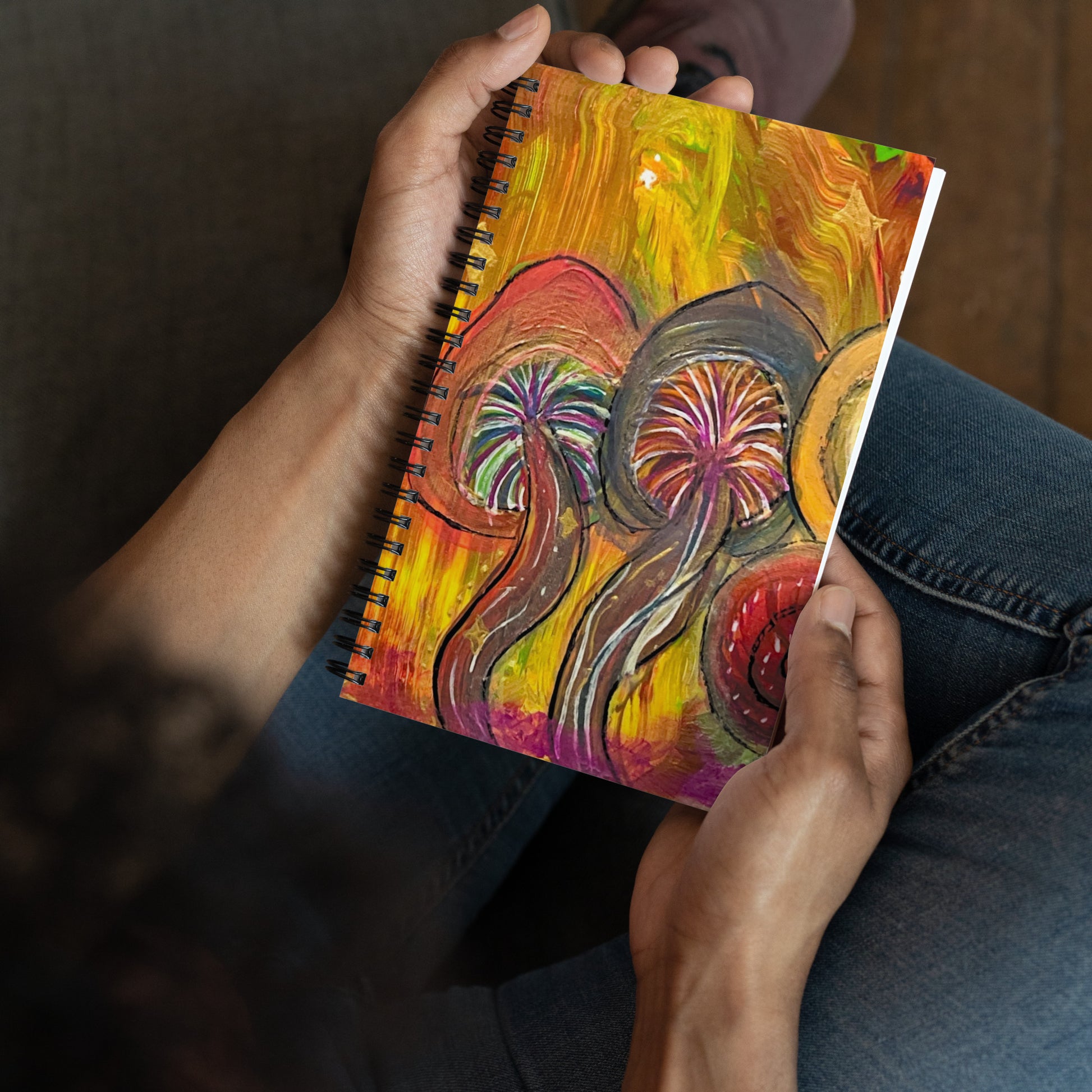 MycoMystic - Spiral notebook - Glow N Flow Studio 777